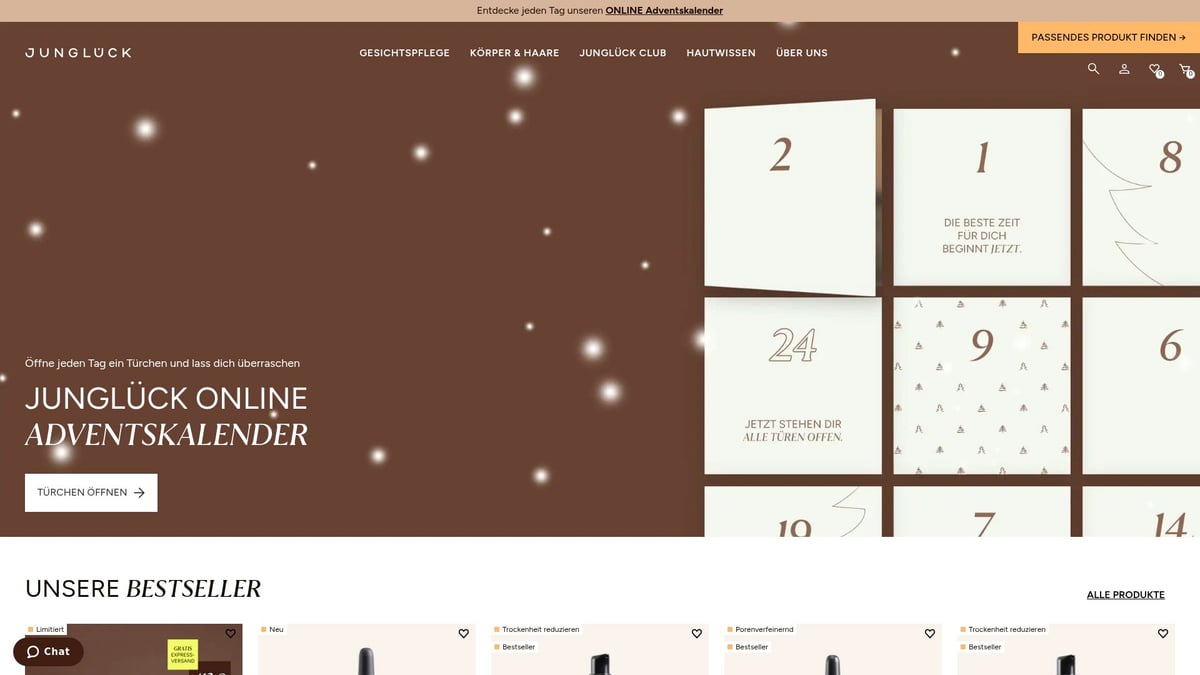 12 Adventskalender Frauen Ideen 2026: Kreative Überraschungen - Junglück – Natürliche Hautpflege Adventskalender