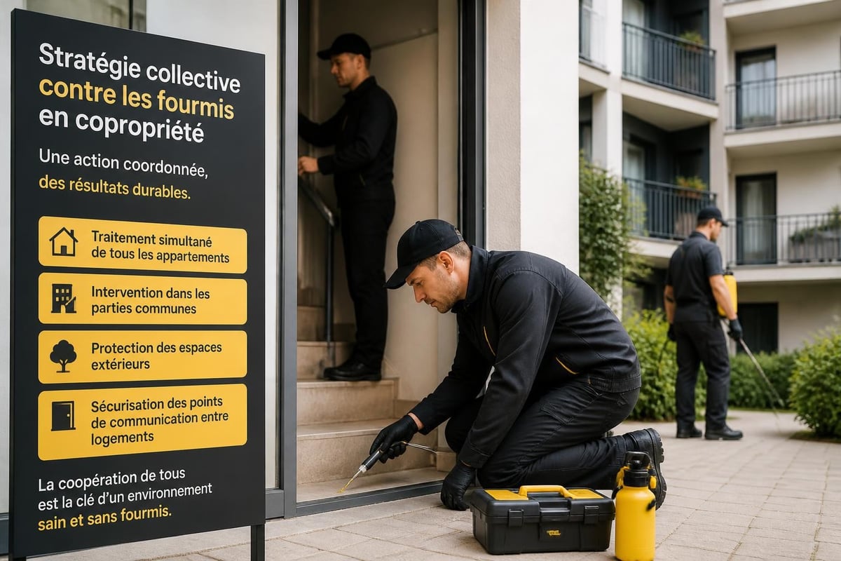 Coordination anti-fourmis en immeuble