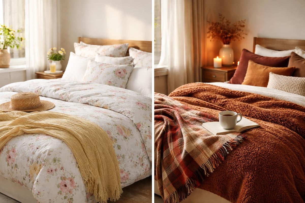 Seasonal bedding choices