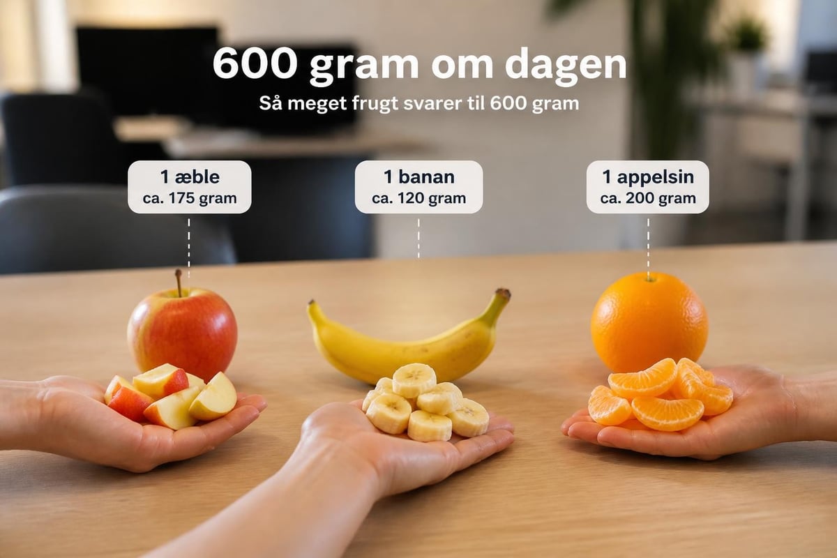 Portionsstørrelser for frugt og grøntsager
