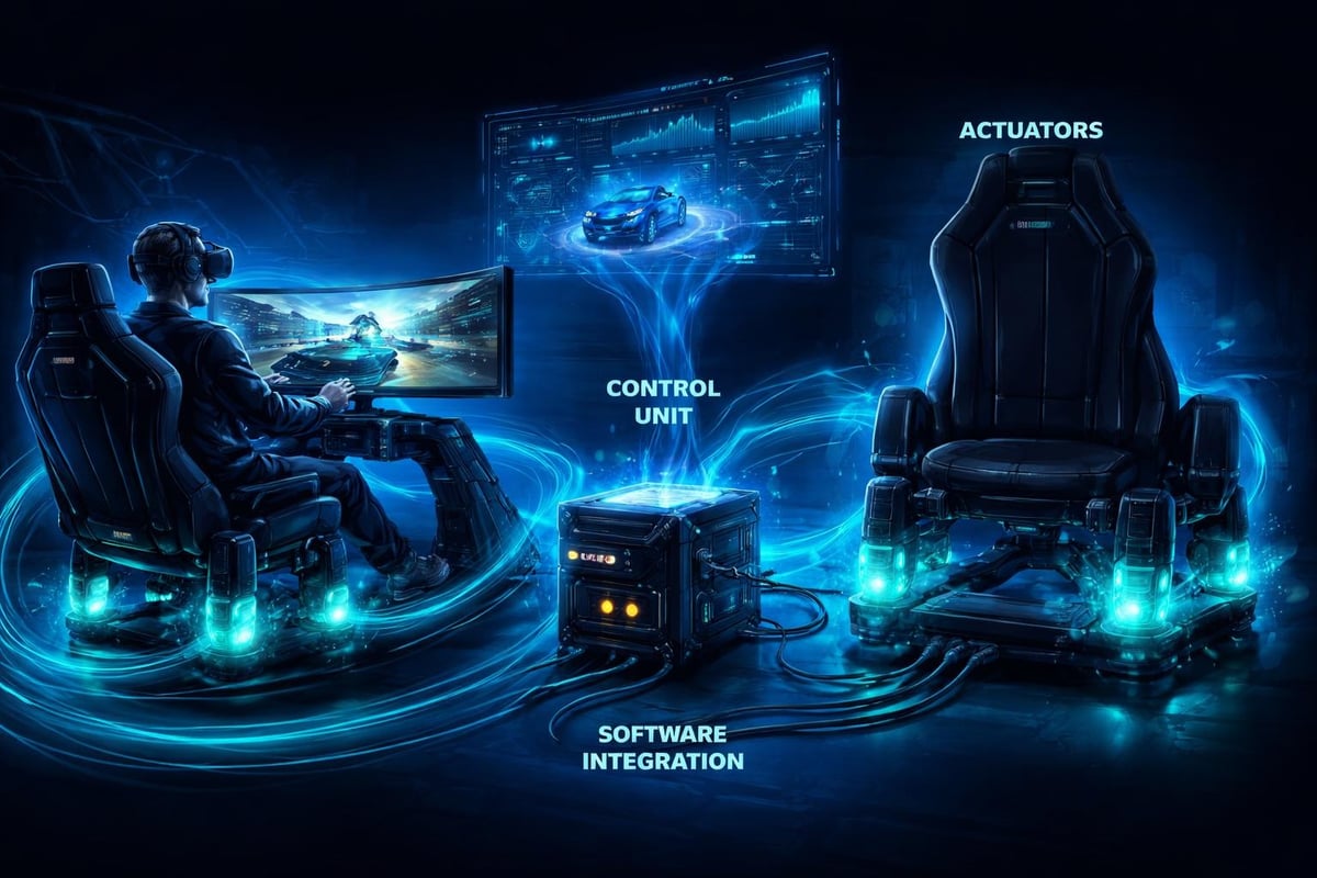 D-BOX motion system components