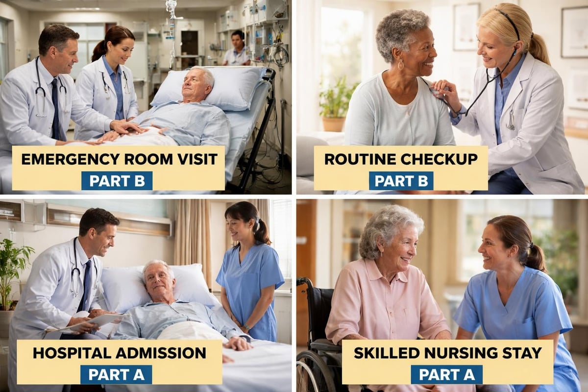 Medicare Part A and B: Complete Coverage Guide 2026 3 Medicare coverage scenarios