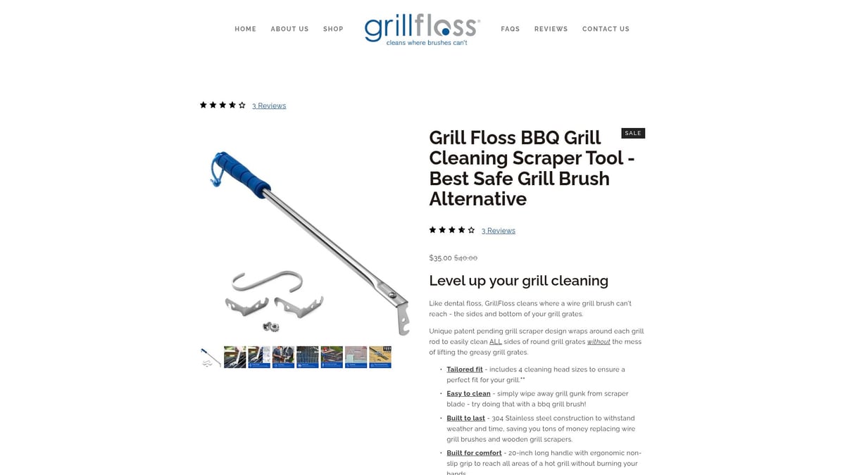 Top 7 BBQ Cleaning Tool Picks for Effortless Grilling 2026 - GrillFloss BBQ Grill Cleaning Scraper Tool