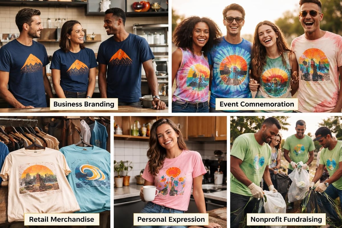 Custom shirt applications