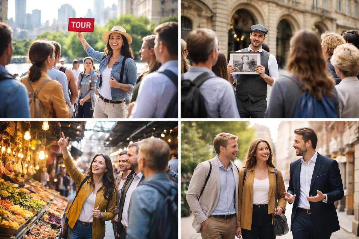 Types of guided walking tours