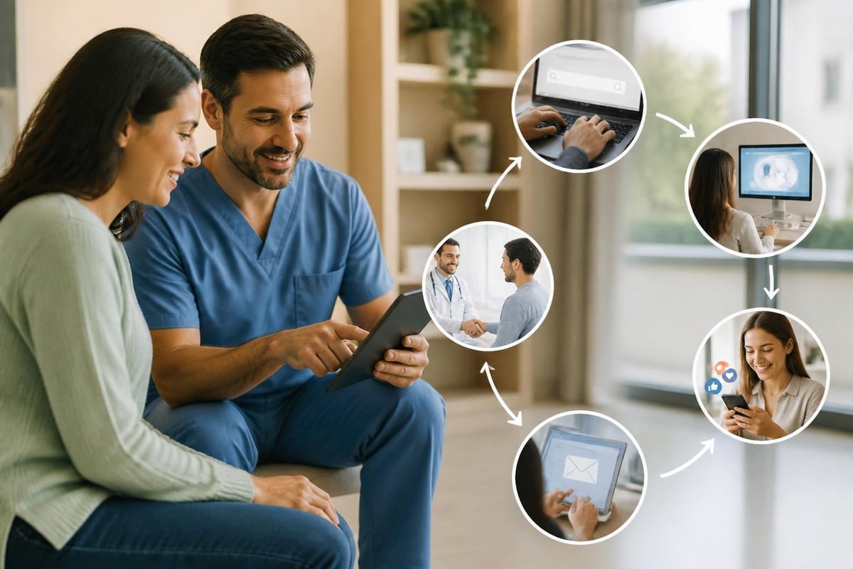 Multi-channel healthcare campaign structure