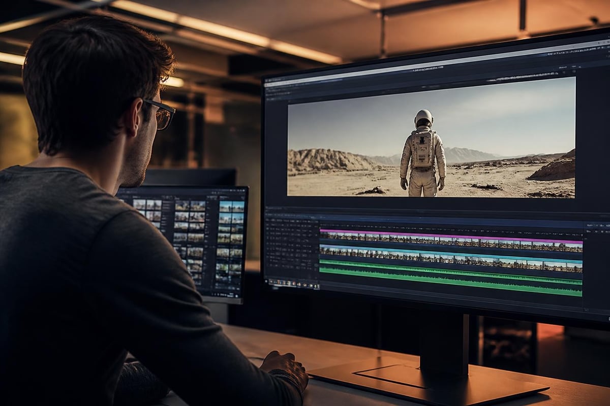 AI video generation process