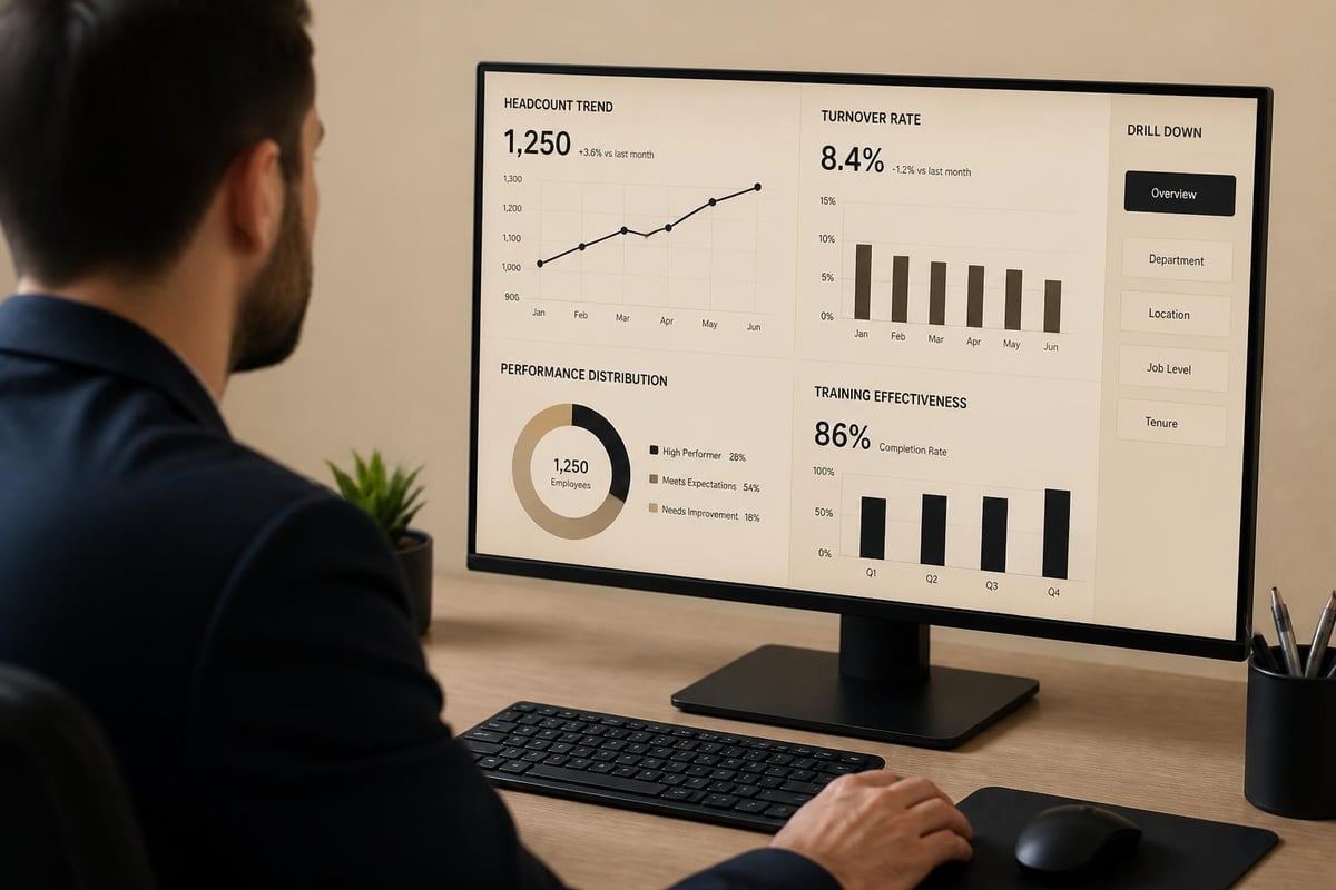 HCM analytics dashboard
