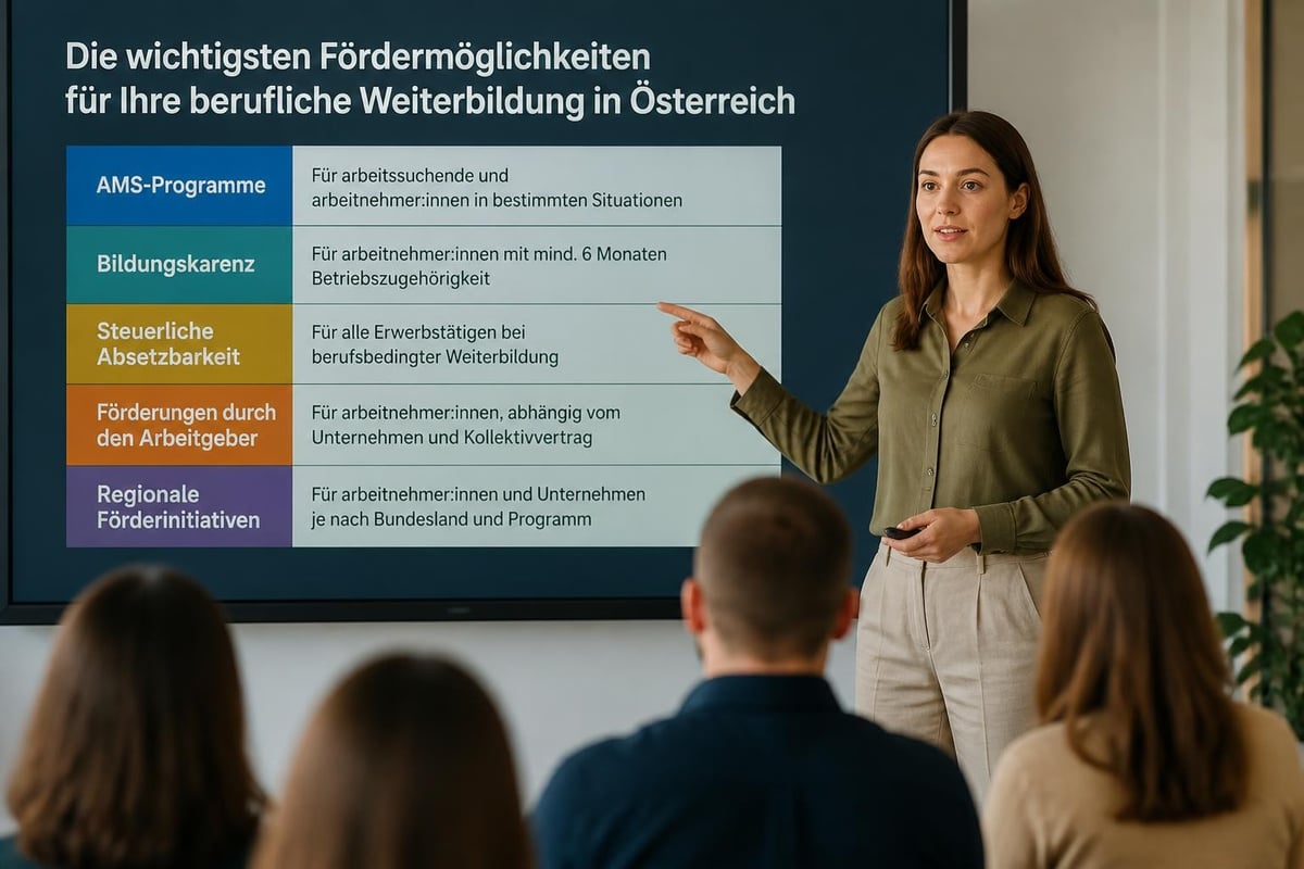 Österreichische Förderstruktur für Ausbildungen