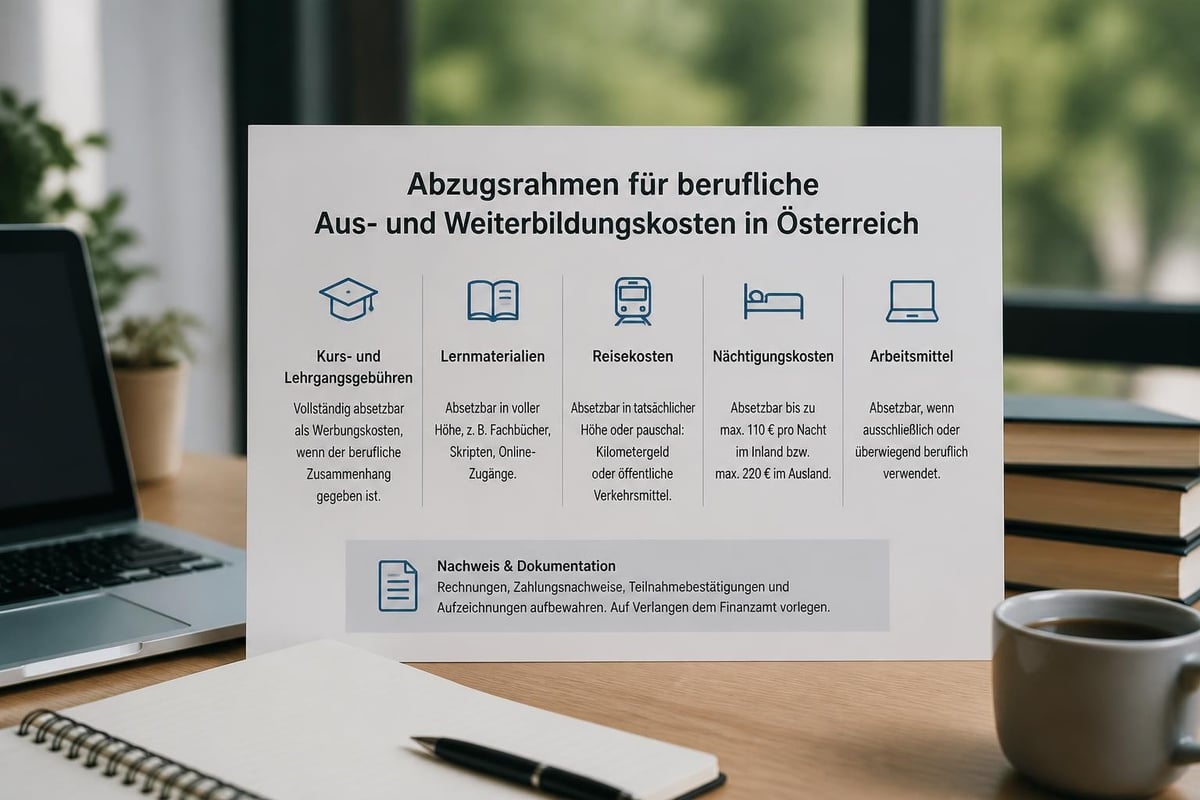 Steuerliche Absetzbarkeit von Ausbildungskosten