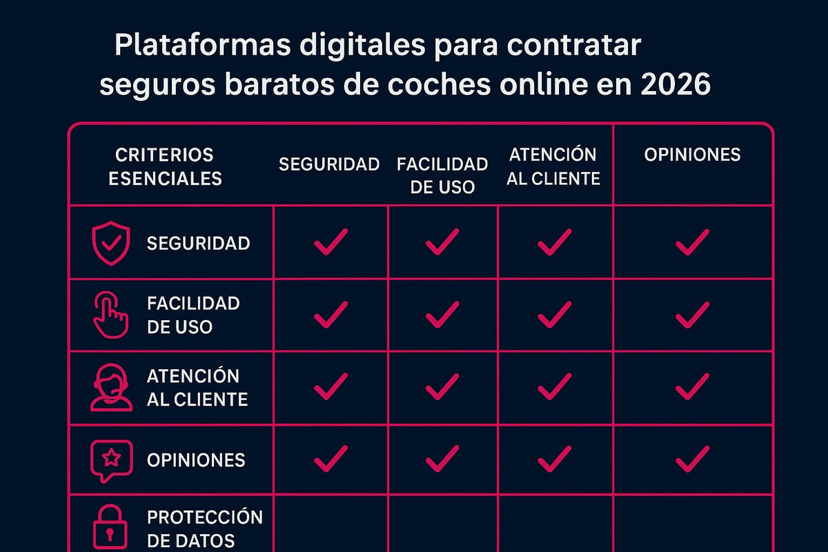 C&oacute;mo elegir la mejor plataforma para contratar seguros baratos de coche online