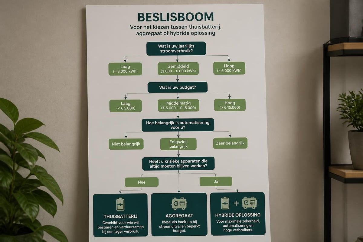 Keuze noodstroomoplossing