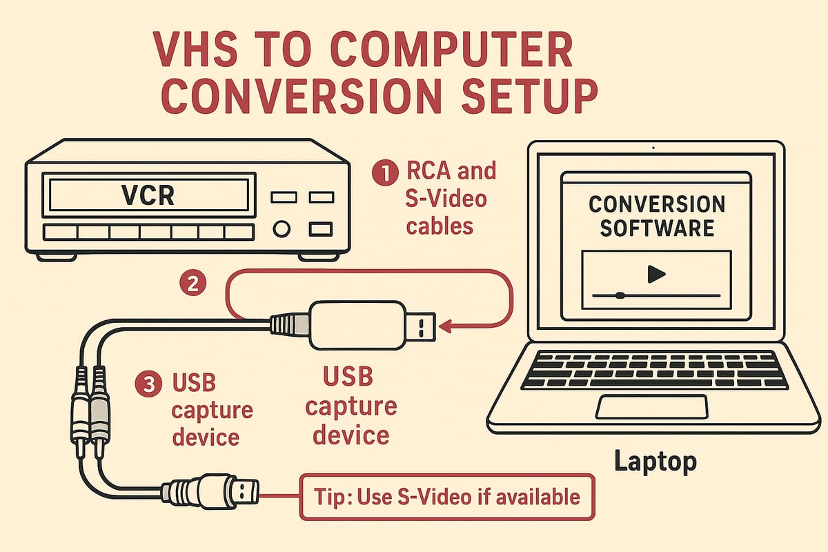 Step-by-Step Guide: How to Convert VHS to Computer