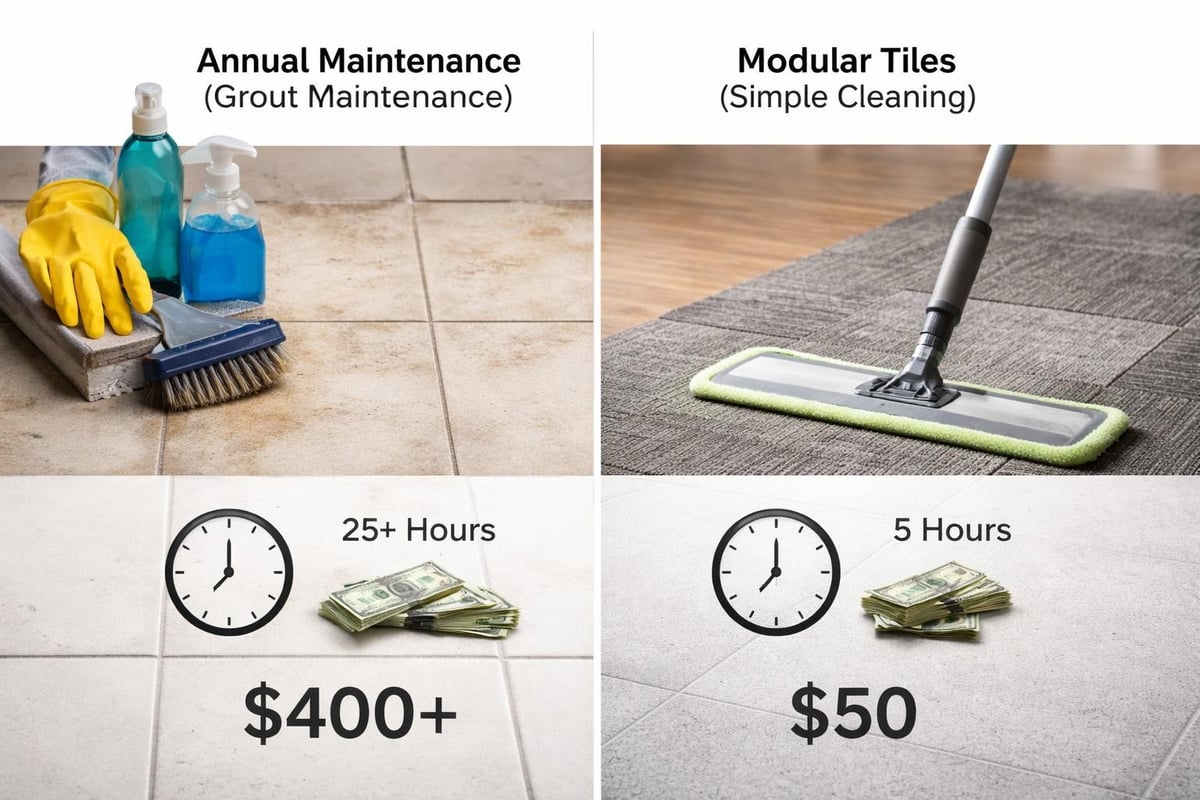 Tile maintenance comparison