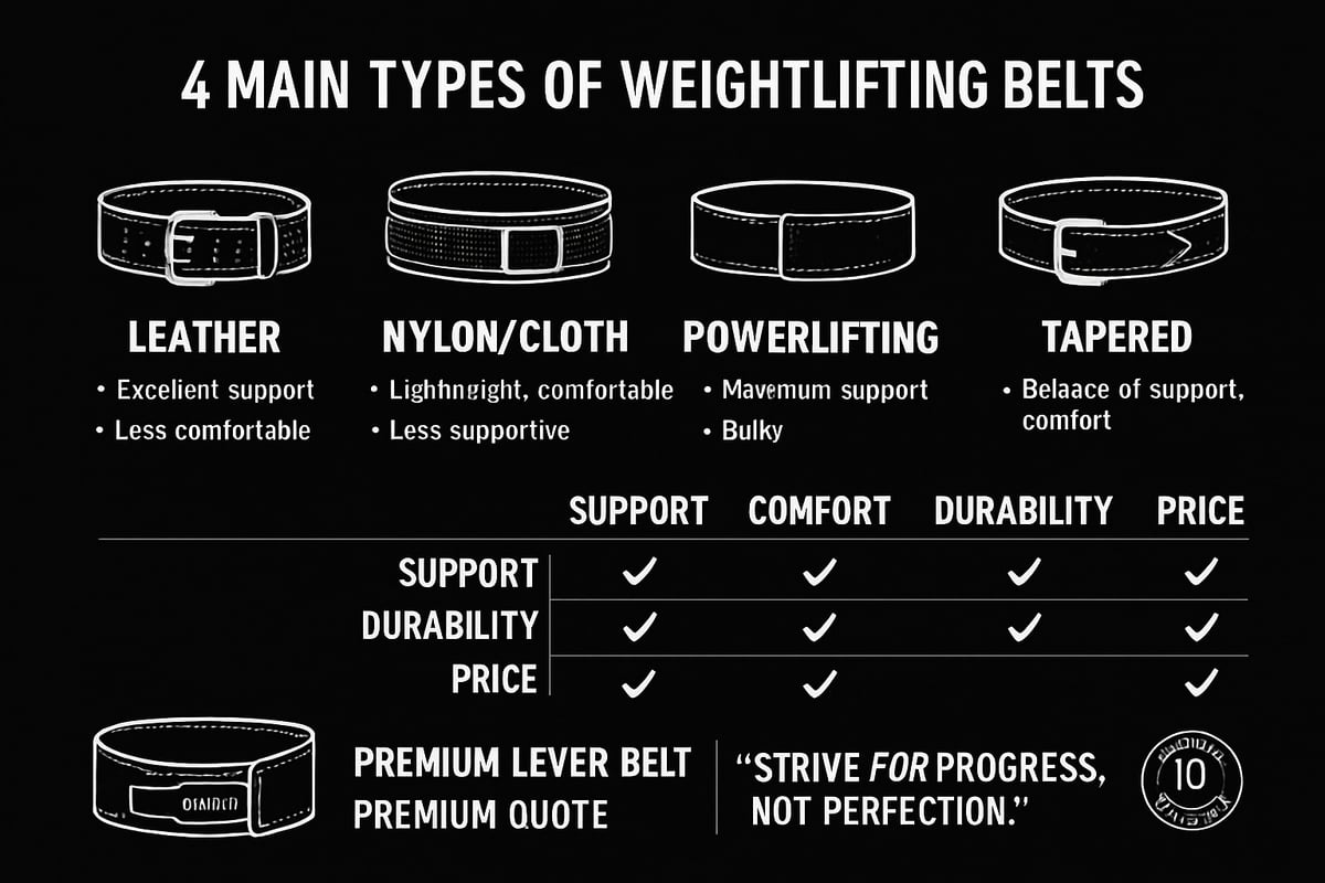 Types of Weightlifting Belts: Which Is Best for Beginners?