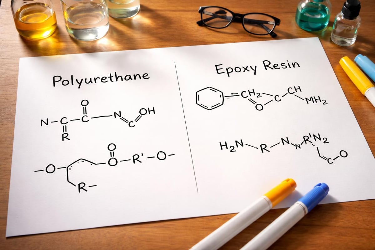 Chemical composition differences between polyurethane and epoxy