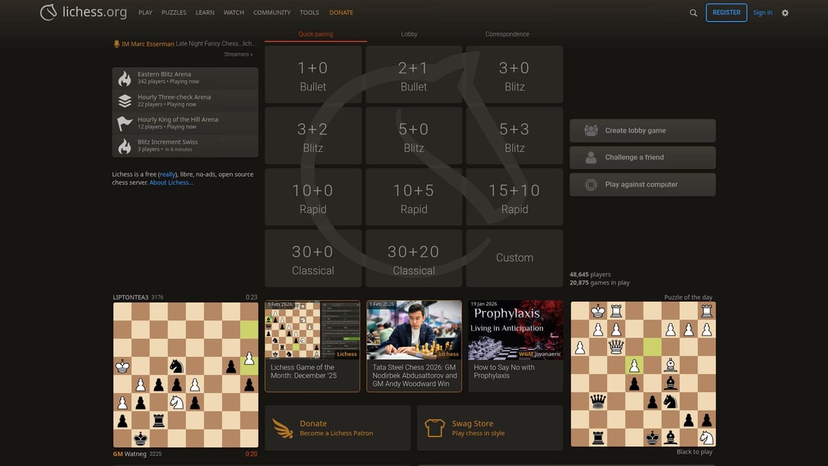 9 Essential Best Chess Learning Site Picks for 2026 - Lichess