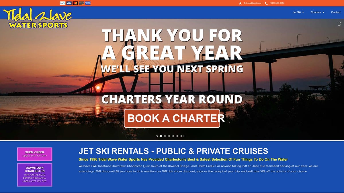 7 Essential Boat Rentals Charleston SC Experiences for 2025 - Tidalwave Watersports – High-Adrenaline Jet Ski Rentals