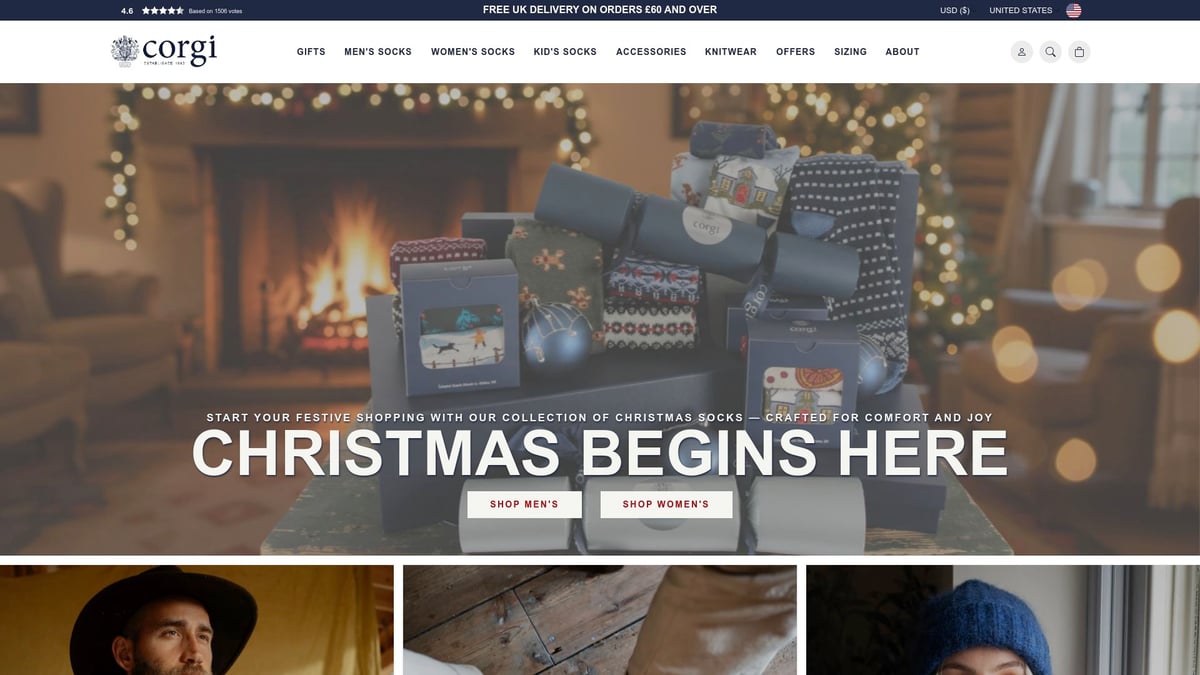 9 Best Luxury Socks to Elevate Your Style in 2025 - Corgi Socks Hand-Linked Merino Wool