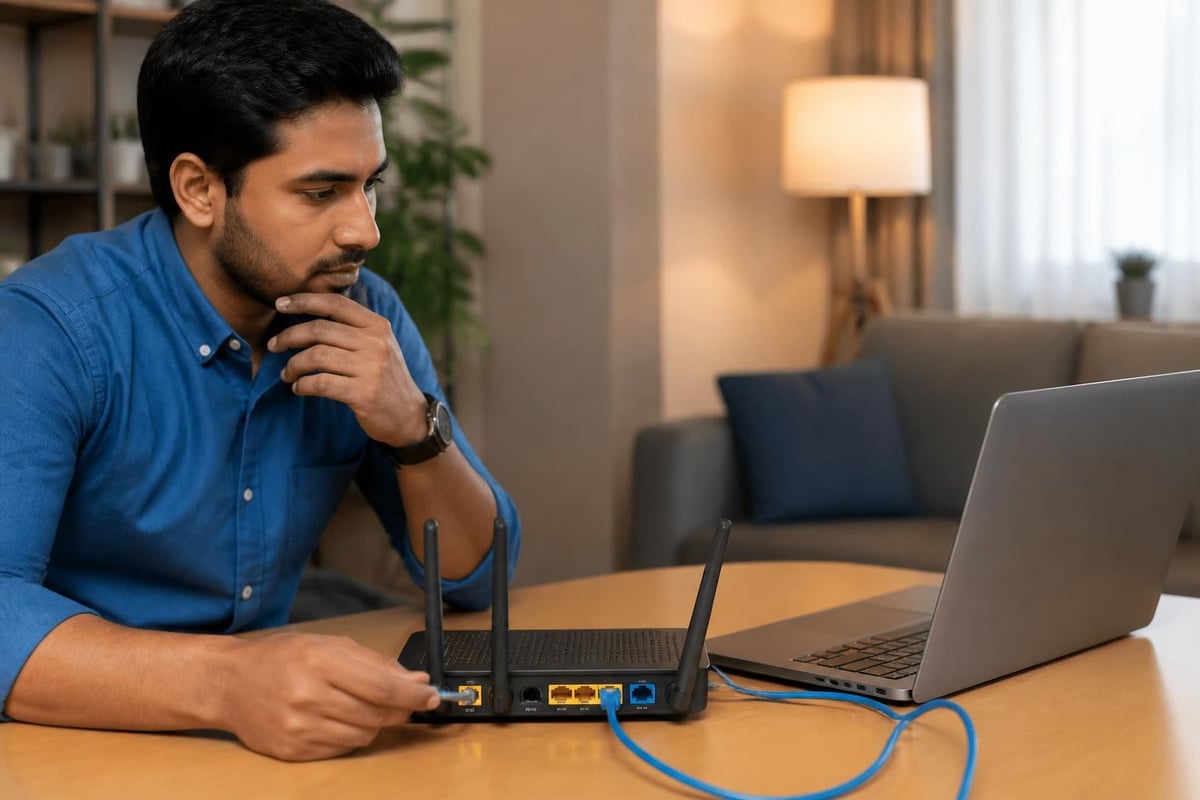 Router troubleshooting steps