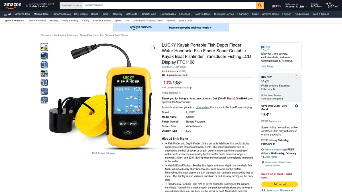 Top 7 Portable Fish Finder Picks for Anglers in 2026 - Lucky Kayak Handheld Fish Finder
