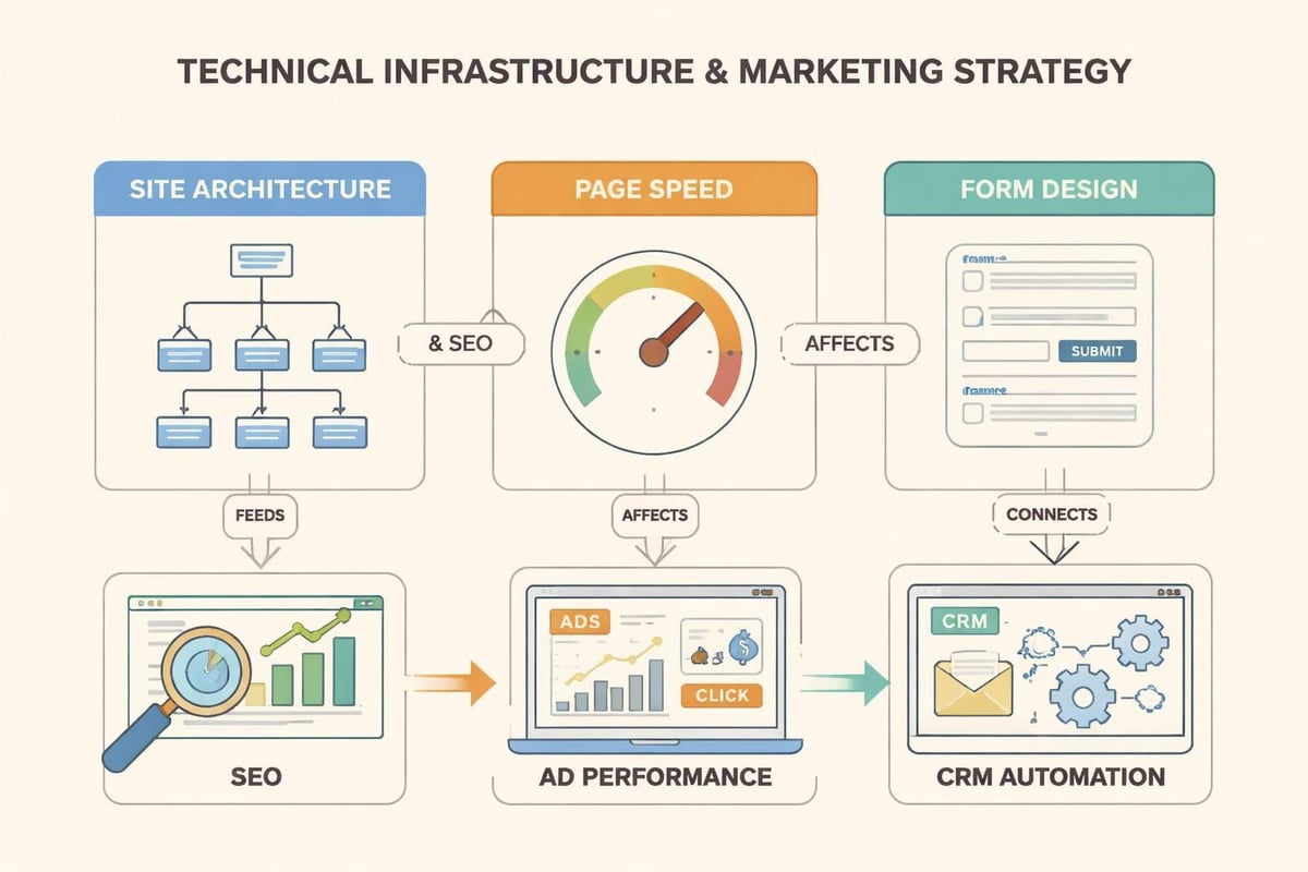 Website development and marketing integration