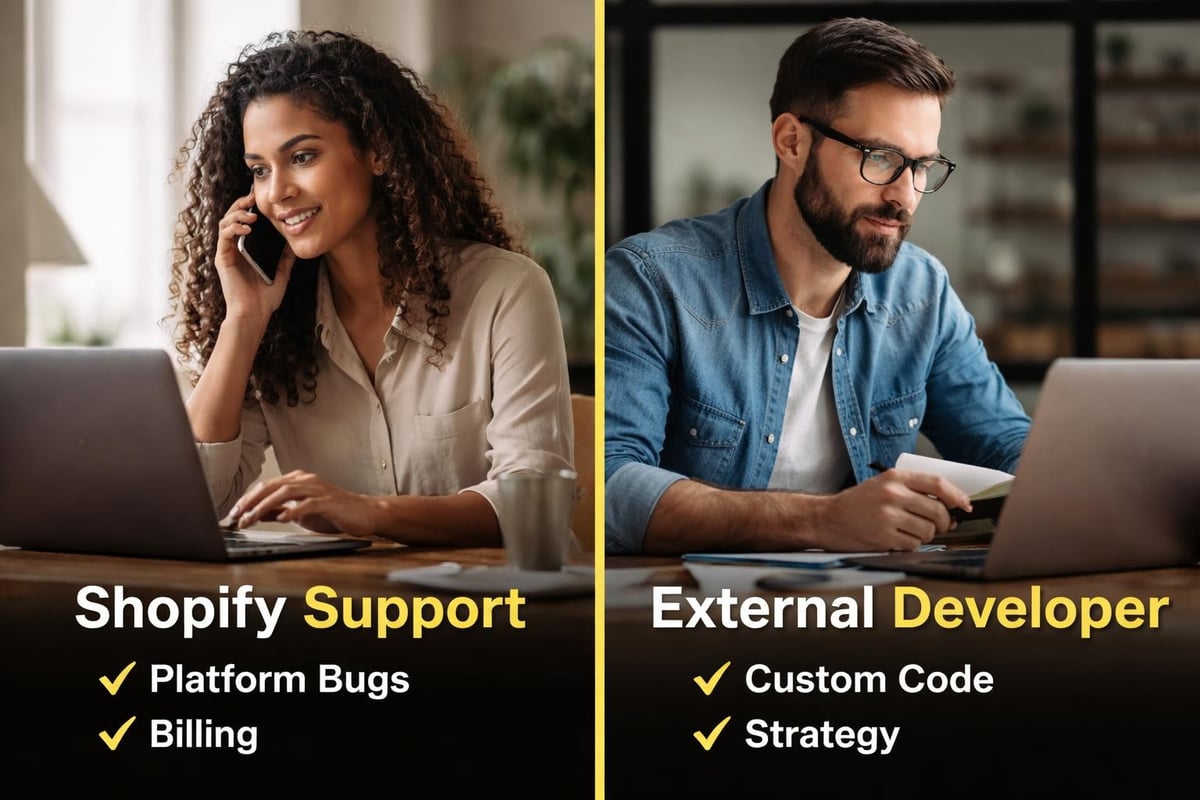 Support decision flowchart