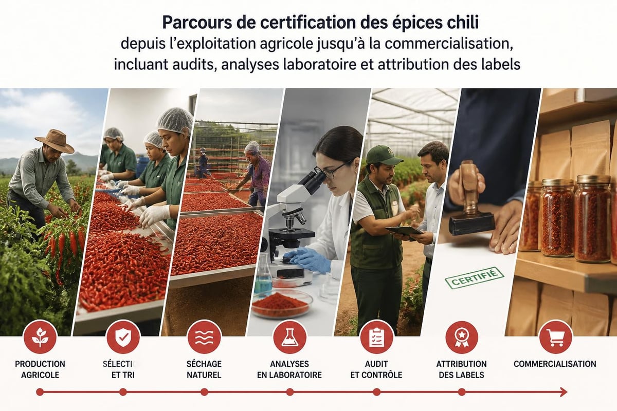 Processus de certification épices chili