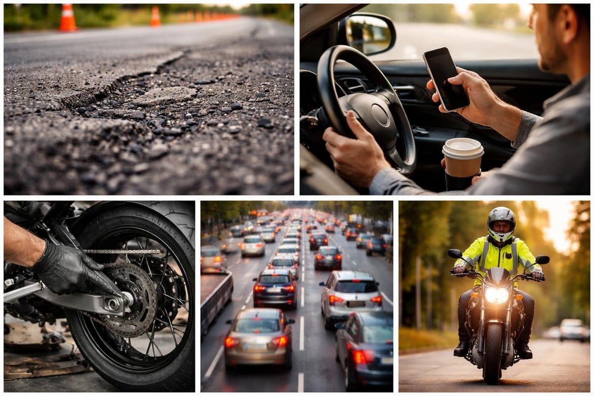 Motorcycle accident case factors