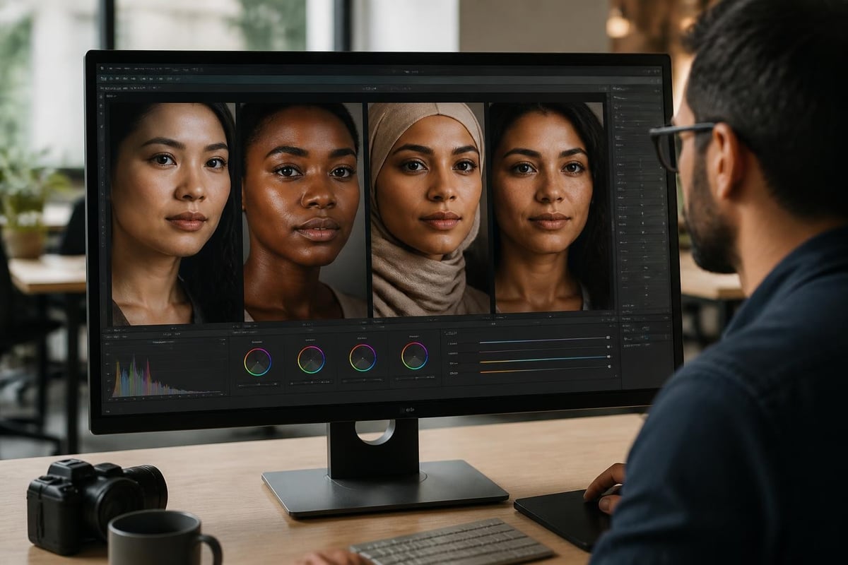 Skin tone correction workflow