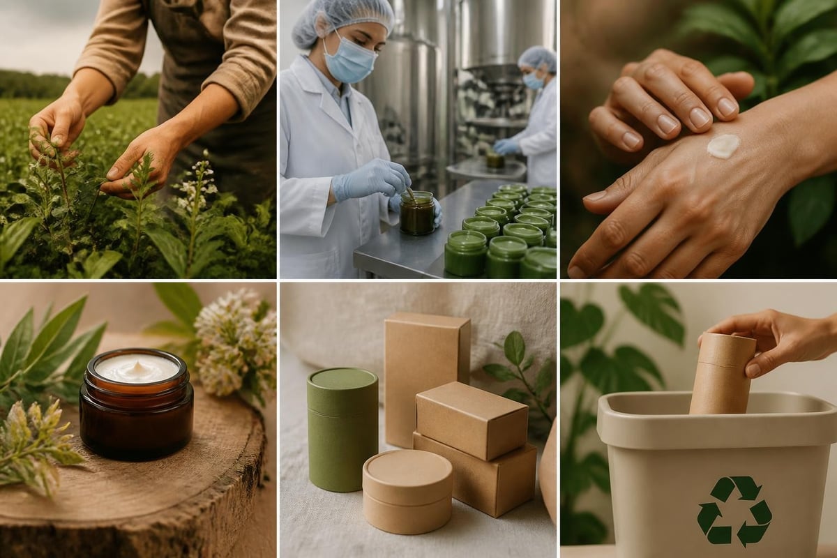 Sustainable skin care lifecycle