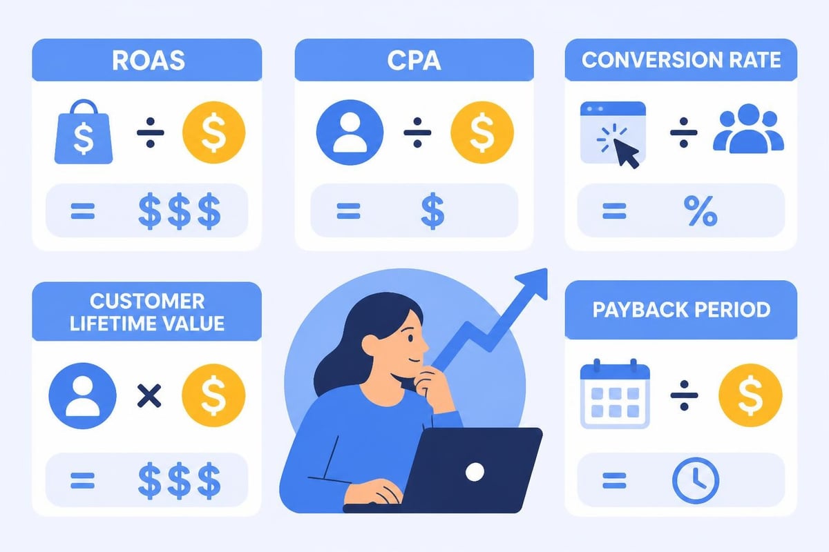 Performance marketing KPIs dashboard