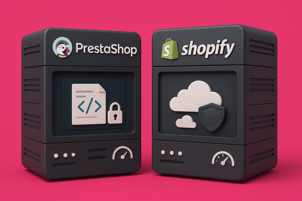 Prestashop Shopify Versus: Vilken Plattform 2026? 3 Säkerhet, Hosting & Prestanda