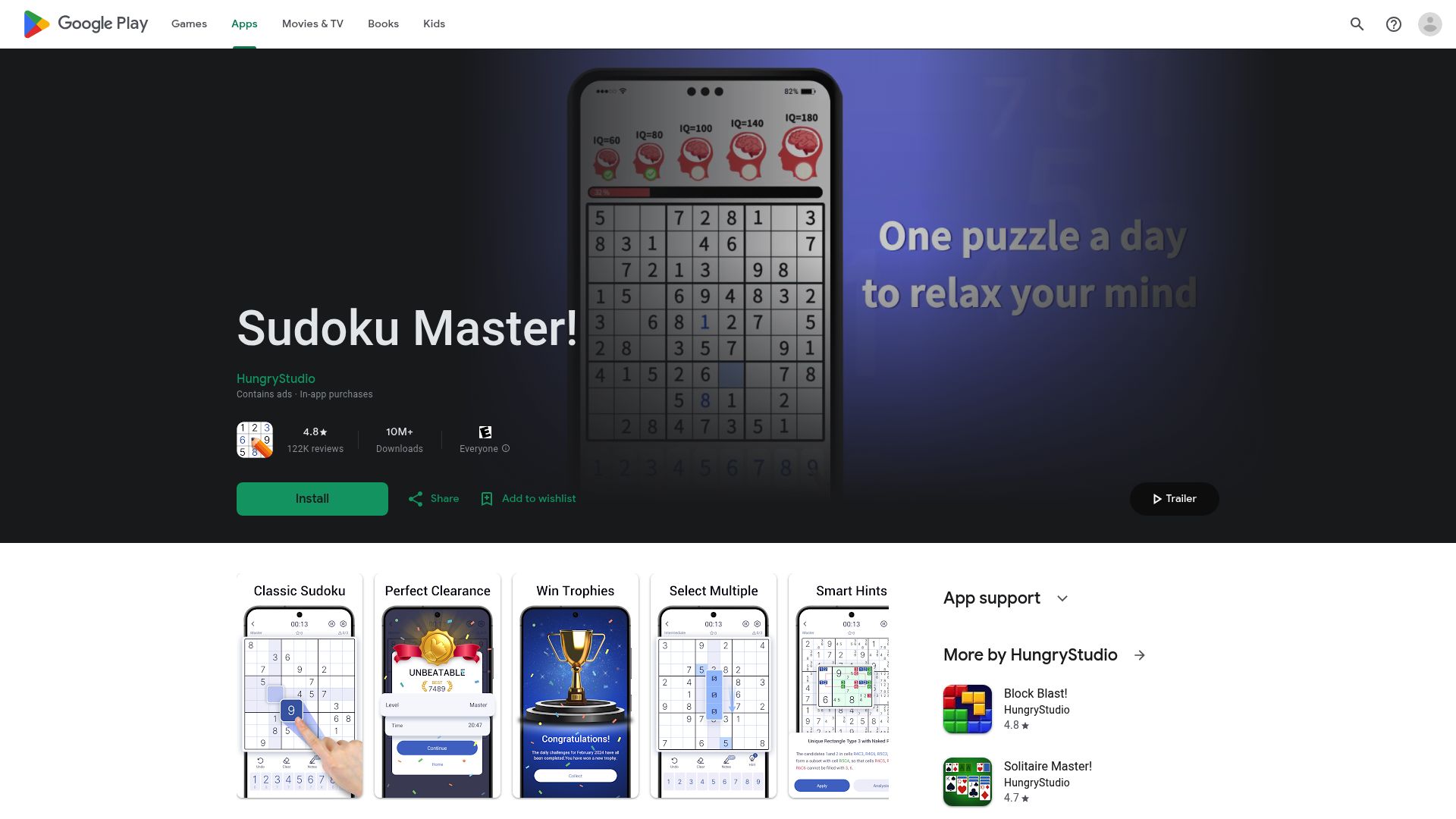 5 Best Sudoku App Free Options to Try in 2025 - Sudoku Master! (HungryStudio)