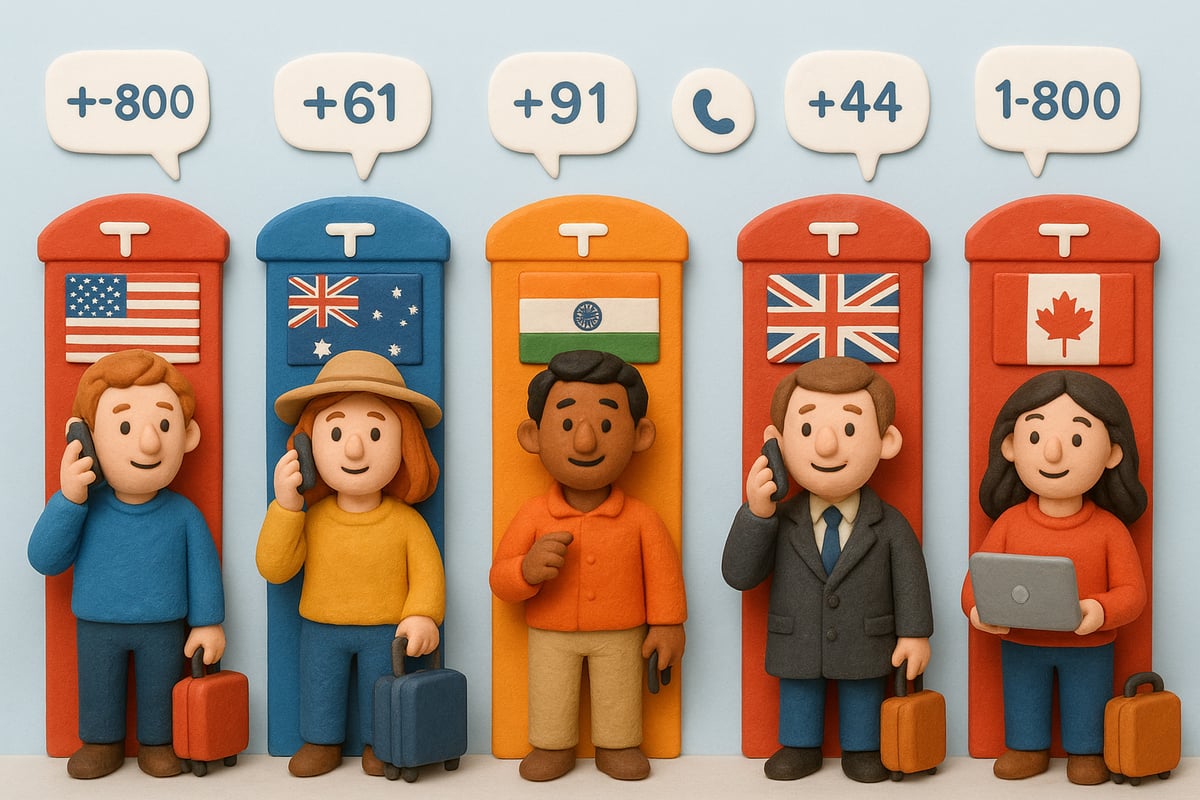 Country-Specific Instructions for Calling 1800 Numbers from Overseas