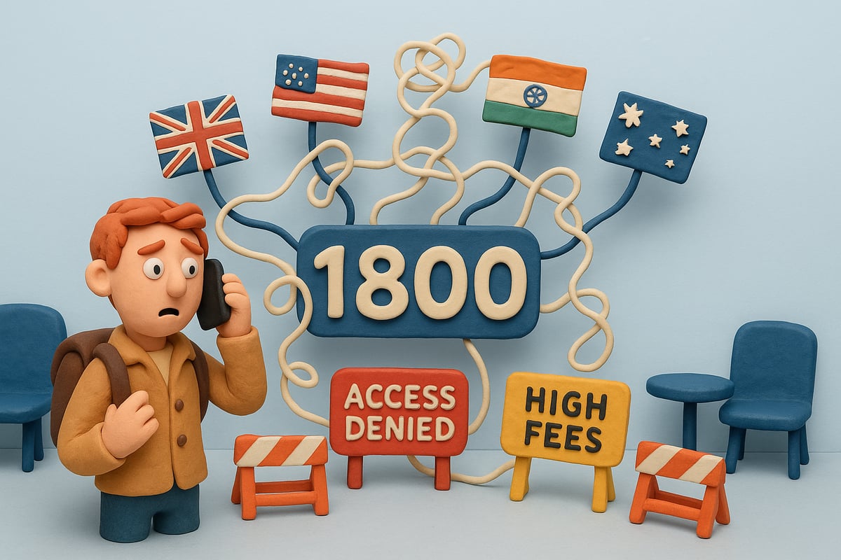 Why Calling 1800 Numbers from Overseas is Challenging