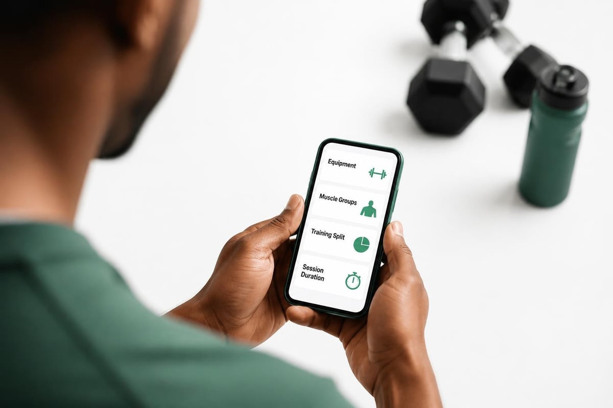 Fitbod workout customization interface