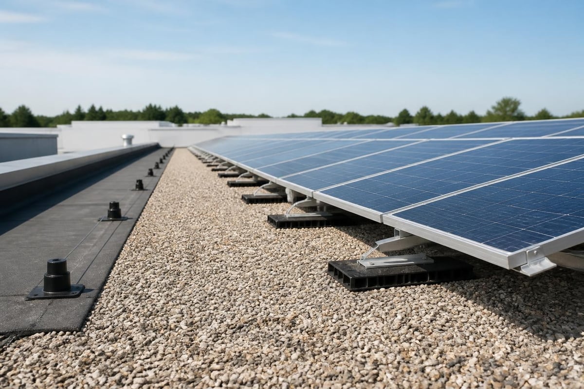 Commercial solar roofing