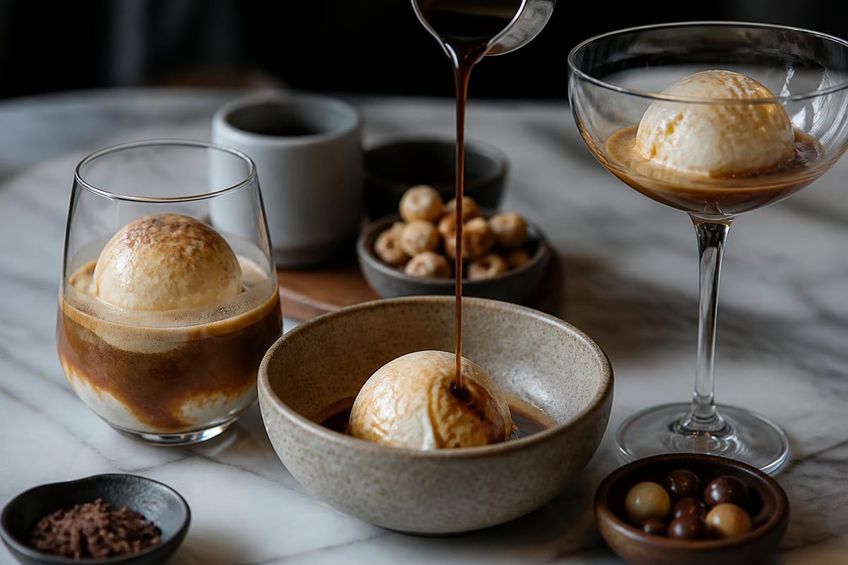 Présentation professionnelle affogato