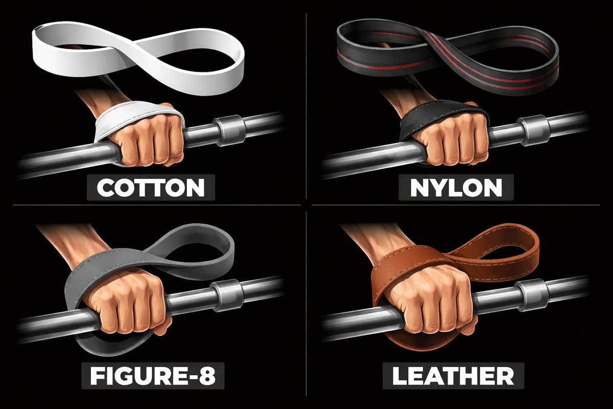 Lifting strap types comparison