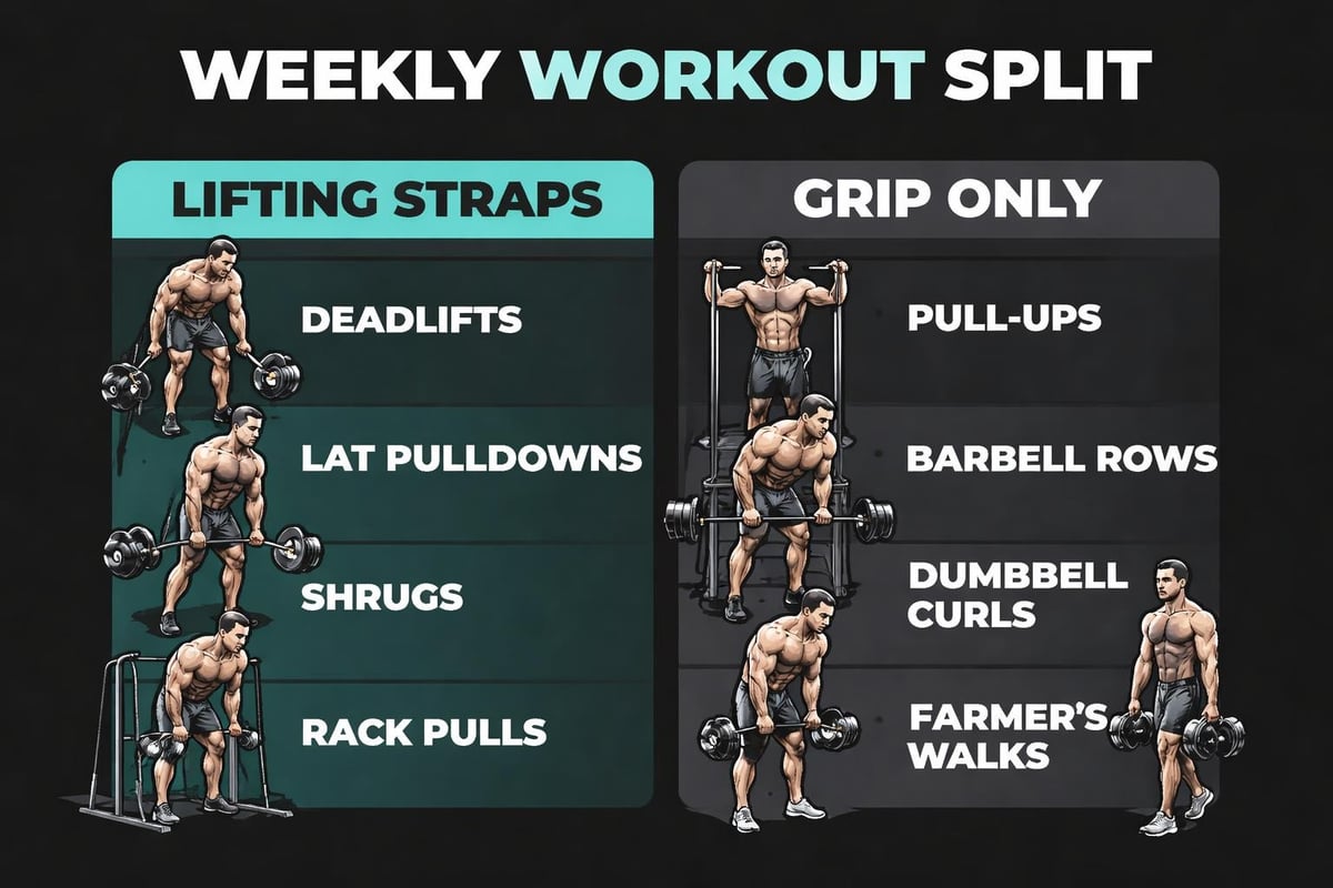 Training week with strap usage