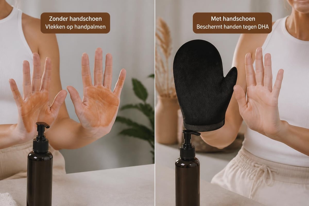 Hand protection methods during self-tanner application