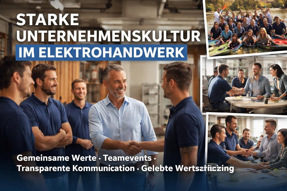 Unternehmenskultur Elektrobetrieb