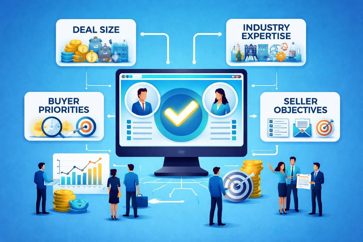 M&A matching criteria