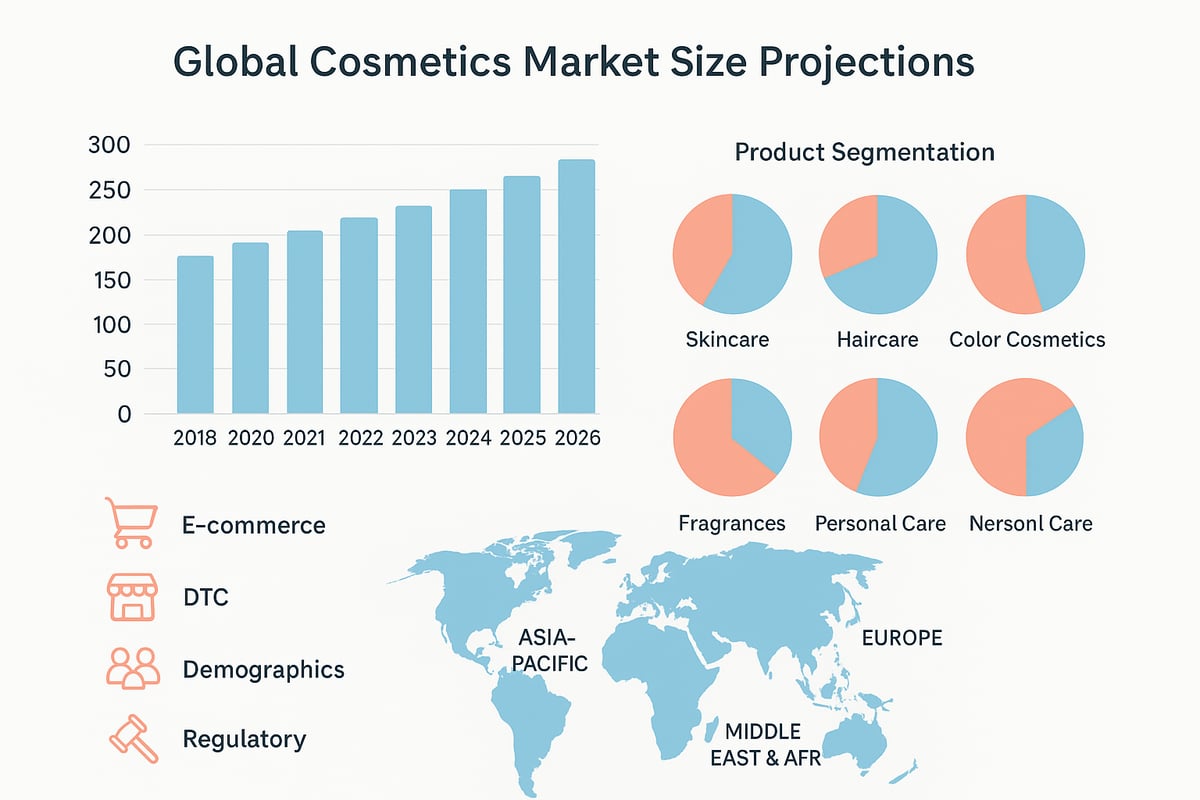 Global Cosmetics Market Overview: Size, Segmentation, and Growth Projections