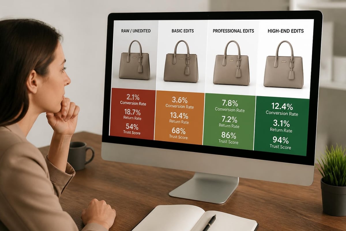 Product photo editing ROI