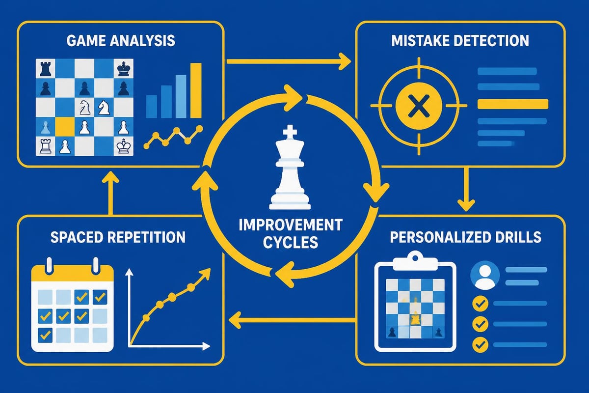 AI chess coaching workflow