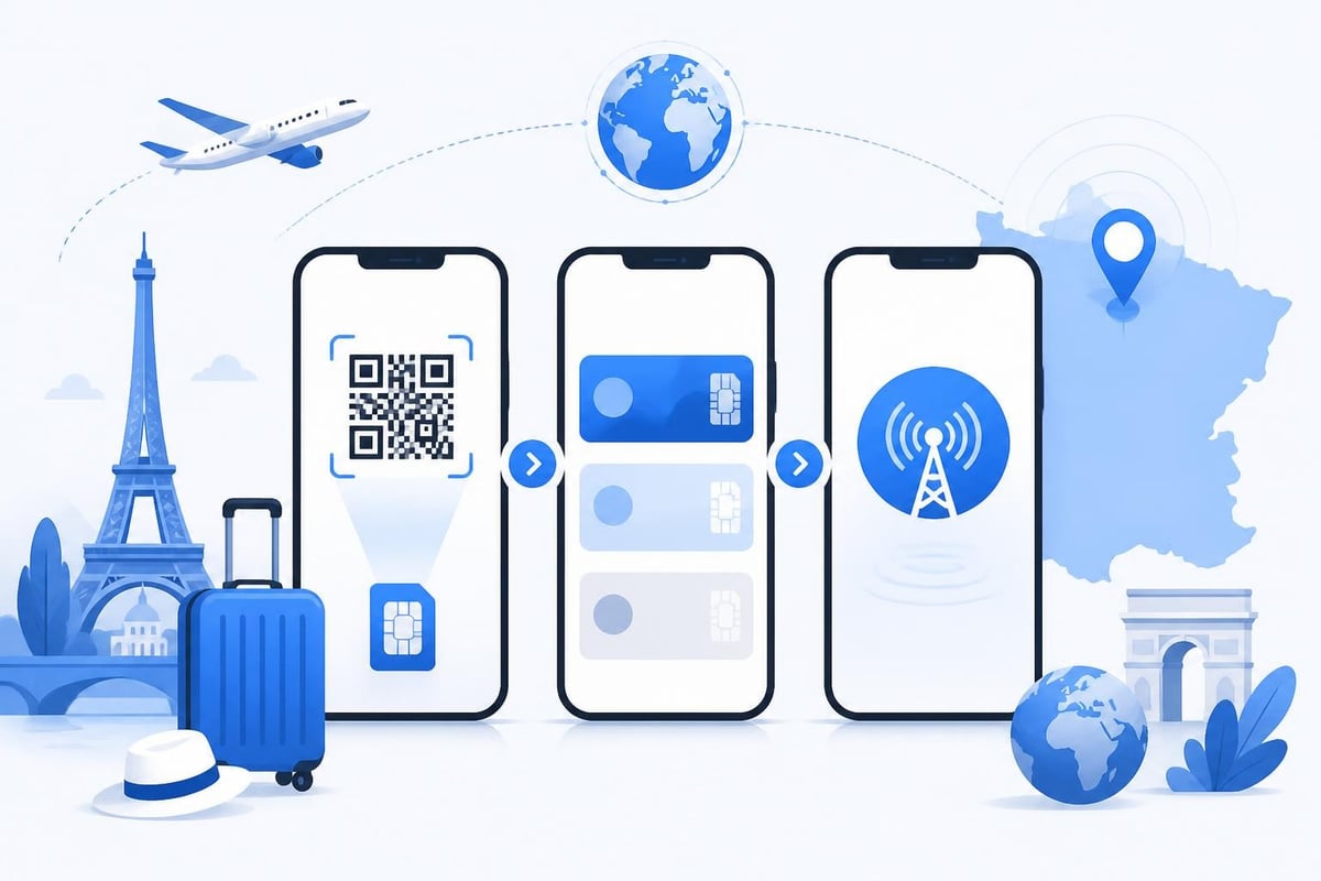 France eSIM digital activation process