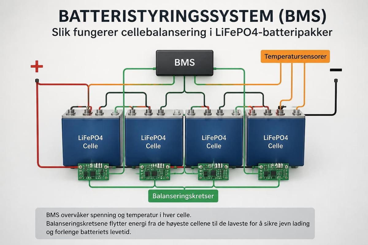 BMS cellebalansering