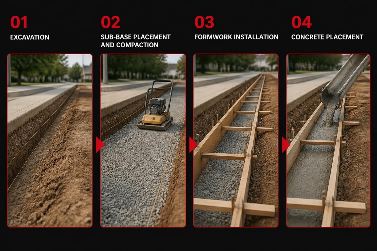 Site preparation stages